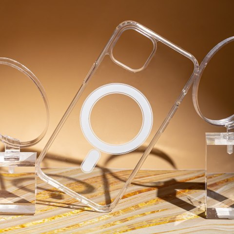 Nakładka Anti Shock 1,5 mm Mag do iPhone 16 Pro 6,3" transparentna big hole