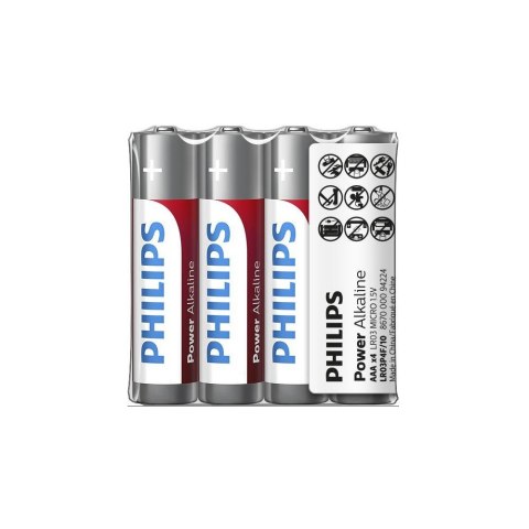 Bateria PHILIPS AAA 4szt Power Alkaline