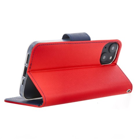 Etui Smart Fancy do iPhone 16 6,1" czerwono-granatowe