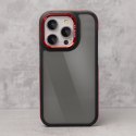 Nakładka Crystal Black do Samsung Galaxy M55 5G czerwona