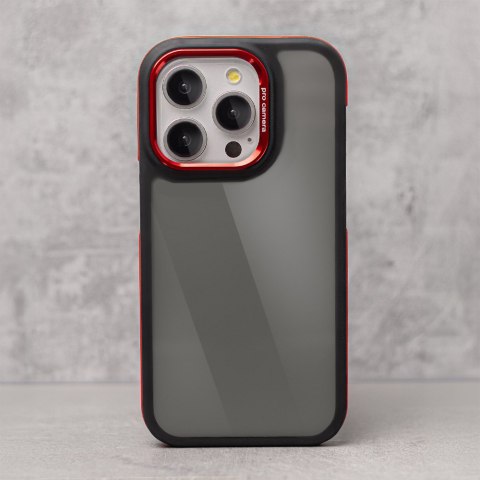 Nakładka Crystal Black do Samsung Galaxy M55 5G czerwona