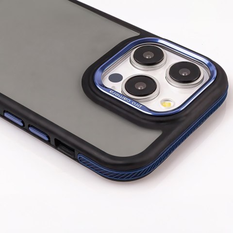 Nakładka Crystal Black do Samsung Galaxy M55 5G niebieska
