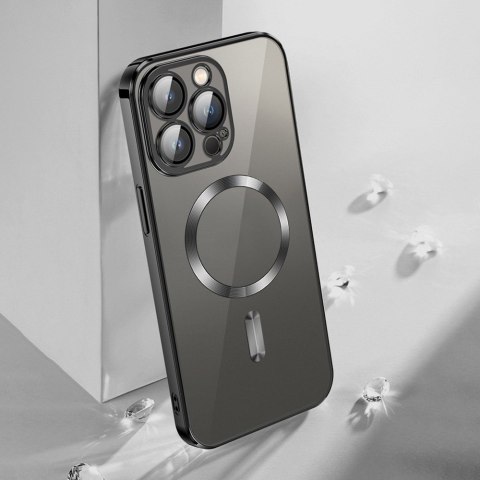 Vmax nakładka Electroplating Mag TPU do iPhone 16 Plus 6,7" czarna
