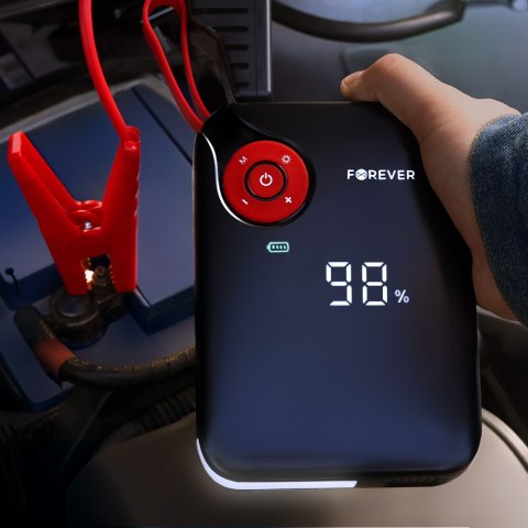 Forever jump starter 4w1 JS-400 26,64Wh czarno-czerwony