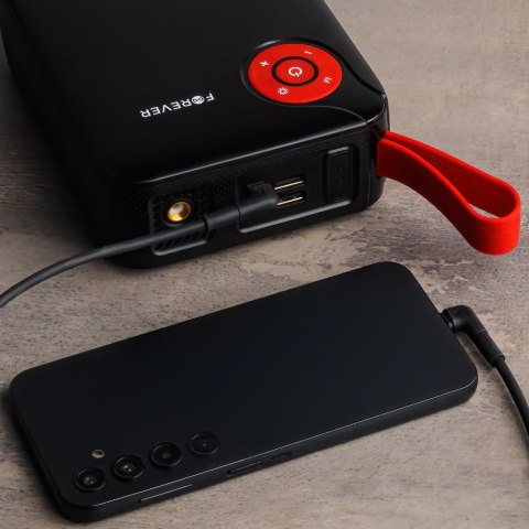 Forever jump starter 4w1 JS-400 26,64Wh czarno-czerwony
