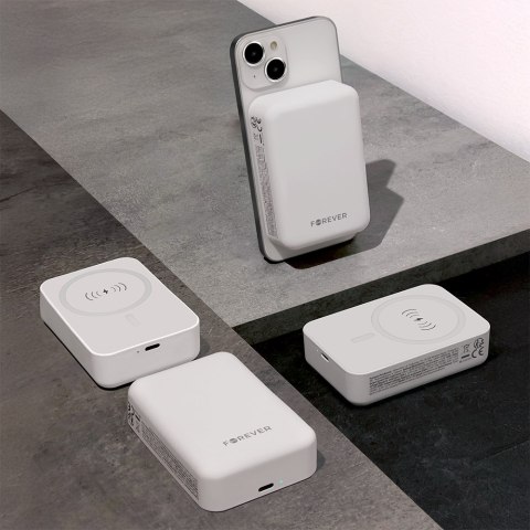 Forever power bank bezprzewodowy MATB-400 20W 10000 mAh biały