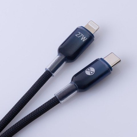 Forever kabel Ombre USB-C - Lightning 1,0 m 27W czarny