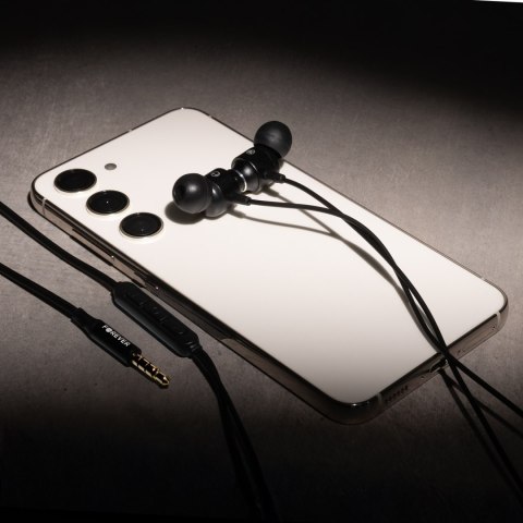 Forever słuchawki przewodowe EP-01 dokanałowe jack 3,5mm czarne