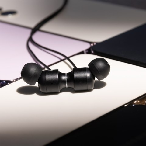 Forever słuchawki przewodowe EP-01 dokanałowe jack 3,5mm czarne