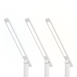 Lampka biurkowa LED LTC 10W indukcja 3 barwy dotykowa biała