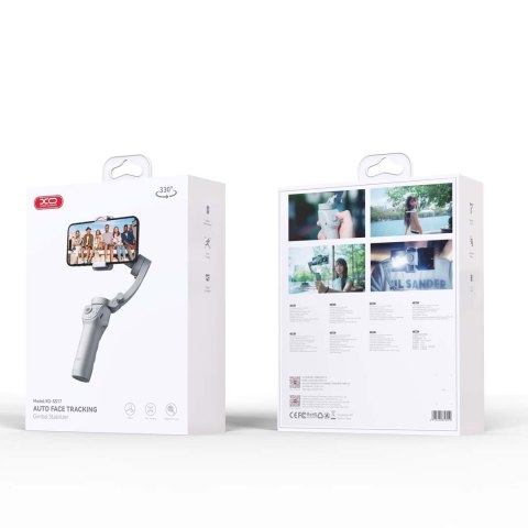 XO gimbal selfie stick Bluetooth tripod SS17 szary