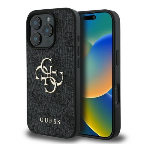 Guess nakładka 4G Big Logo do iPhone 16 Pro 6,3" GUHCP16L4GMGGR czarna