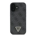 Guess nakładka Leather Metal Logo Strass Crossbody do iPhone 16 6,1" GUHCP16SP4TDSCPK czarna