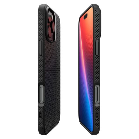 Spigen nakładka Liquid Air do iPhone 16 Pro 6,3" matowa czarna
