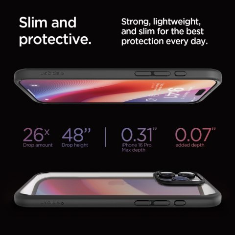 Spigen nakładka Ultra Hybrid do iPhone 16 Pro Max 6,9" matowa czarna