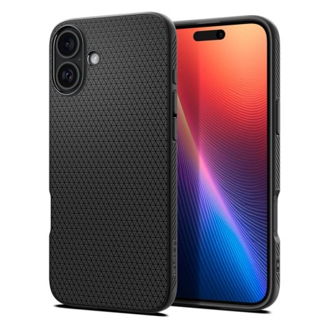 Spigen nakładka Liquid Air do iPhone 16 6,1" matowa czarna