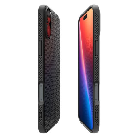 Spigen nakładka Liquid Air do iPhone 16 6,1" matowa czarna