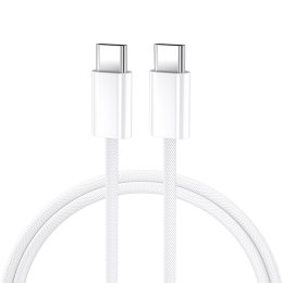 BWOO kabel USB-C - USB-C 2m 60W biały