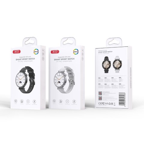 XO smartwatch GT4 Mini Amoled czarny