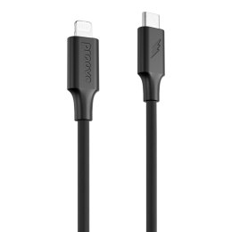 Proove kabel Striped Silicone USB-C - Lightning 1m 3A czarny