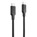 Proove kabel Striped Silicone USB-C - USB-C 1m 60W czarny