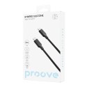 Proove kabel Striped Silicone USB-C - USB-C 1m 60W czarny