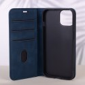 Etui Smart Suede do Samsung Galaxy A16 4G / A16 5G granatowe