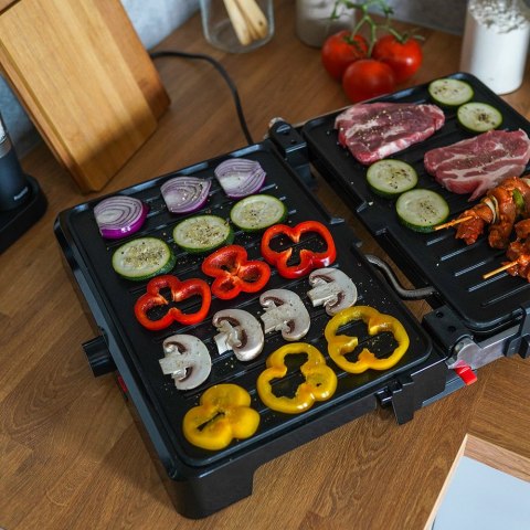 Grill elektryczny Huslog 2200W 34x24 cm z regulacją temp.