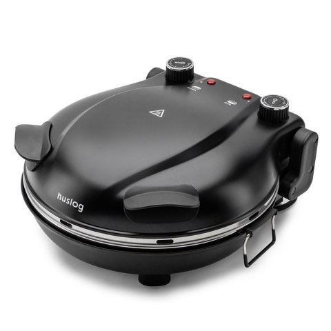 Piekarnik do pizzy Huslog 1200W z kamieniem 32 cm 420°C