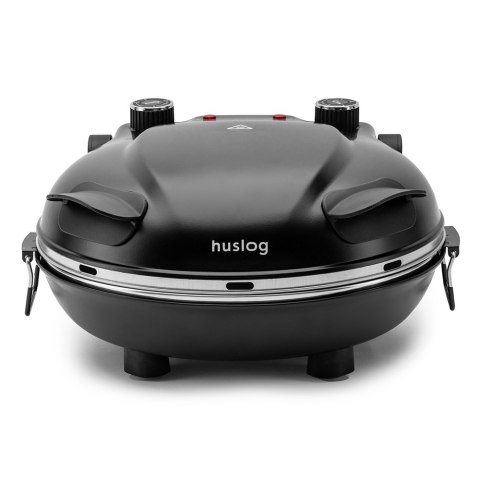 Piekarnik do pizzy Huslog 1200W z kamieniem 32 cm 420°C