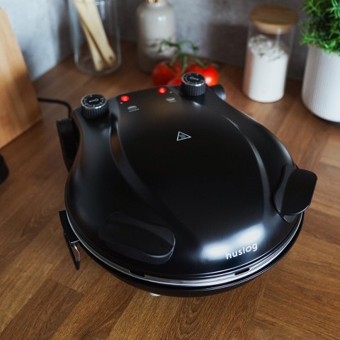 Piekarnik do pizzy Huslog 1200W z kamieniem 32 cm 420°C