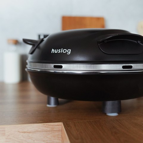 Piekarnik do pizzy Huslog 1200W z kamieniem 32 cm 420°C