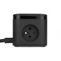Kostka zasilająca Huslog 3x230V 3xUSB szybkie ładowanie 20W