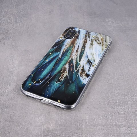 Nakładka Gold Glam do Xiaomi Redmi 14C 4G/ 14C 5G / Redmi A4 / POCO C75 pióra