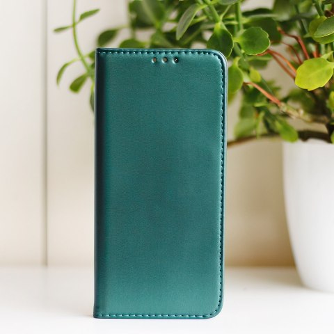 Etui Smart Magnetic do Motorola Moto E15 / G05 ciemnozielone