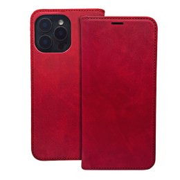 Etui Smart Suede do Samsung Galaxy S25 Ultra czerwone