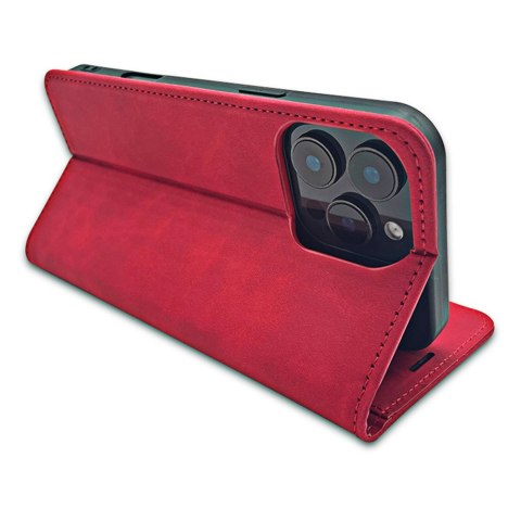 Etui Smart Suede do Samsung Galaxy S25 Ultra czerwone