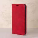 Etui Smart Suede do Samsung Galaxy S25 Ultra czerwone