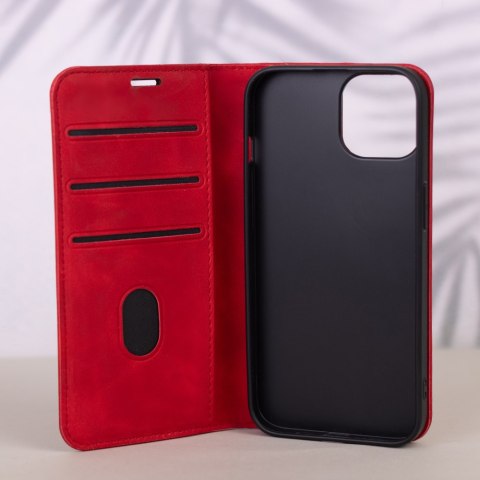 Etui Smart Suede do Samsung Galaxy S25 Ultra czerwone