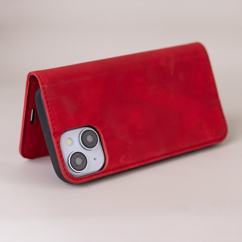 Etui Smart Suede do Samsung Galaxy S25 Ultra czerwone