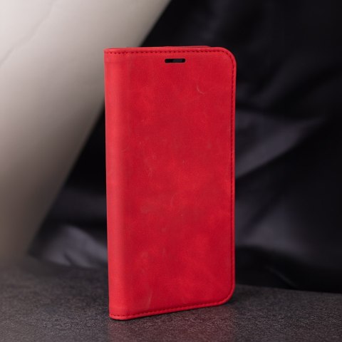 Etui Smart Suede do Samsung Galaxy S25 Ultra czerwone