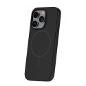 Nakładka Silicone Thin Mag do iPhone 12 / 12 Pro 6,1" czarna
