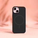 Nakładka Silicone Thin Mag do iPhone 12 / 12 Pro 6,1" czarna