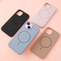 Nakładka Silicone Thin Mag do iPhone 12 / 12 Pro 6,1" czarna