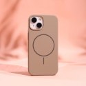 Nakładka Silicone Thin Mag do iPhone 13 6,1" brązowa