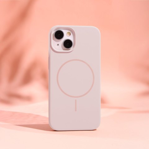 Nakładka Silicone Thin Mag do iPhone 14 Pro 6,1" jasnoróżowa