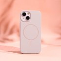 Nakładka Silicone Thin Mag do iPhone 15 Pro Max 6,7" jasnoróżowa