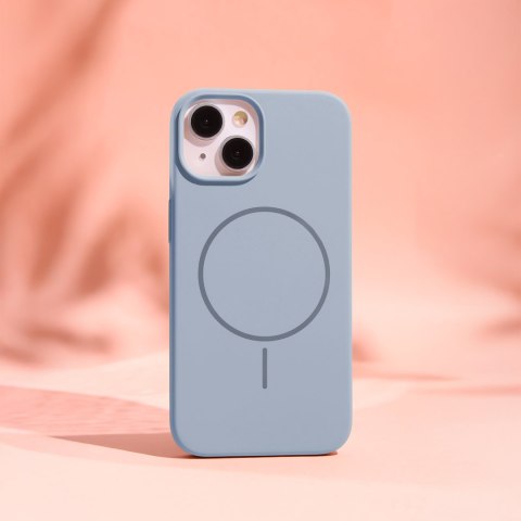 Nakładka Silicone Thin Mag do iPhone 16 6,1" jasnoniebieska