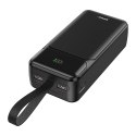 BWOO 65W power bank 30000 mAh 2 x USB-A 1 x USB C z wyświetlaczem lcd czarny