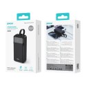 BWOO 65W power bank 30000 mAh 2 x USB-A 1 x USB C z wyświetlaczem lcd czarny